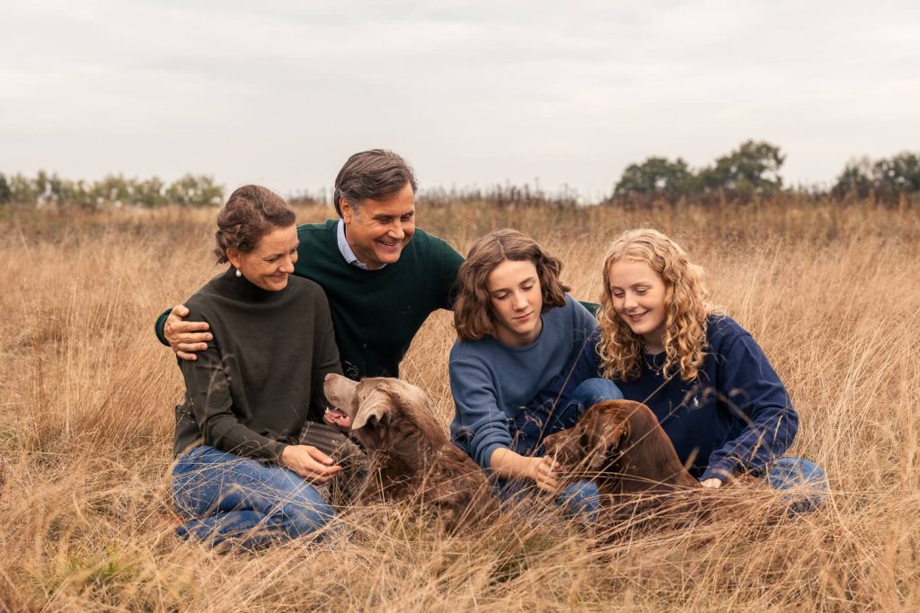 Familien Fotoshooting mit Hund